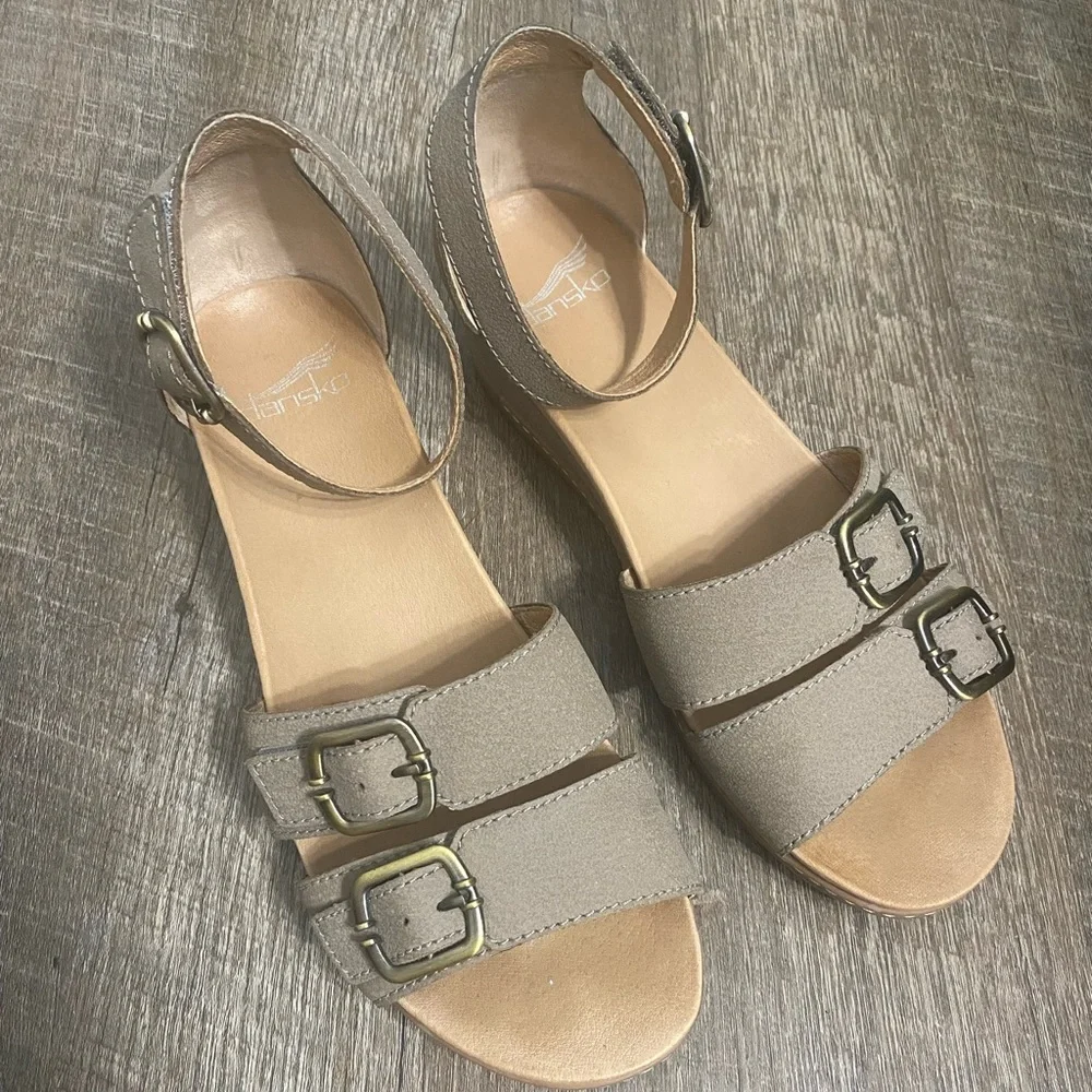 Dansko Astrid Low-Wedge Sandals - Picture 2 of 8
